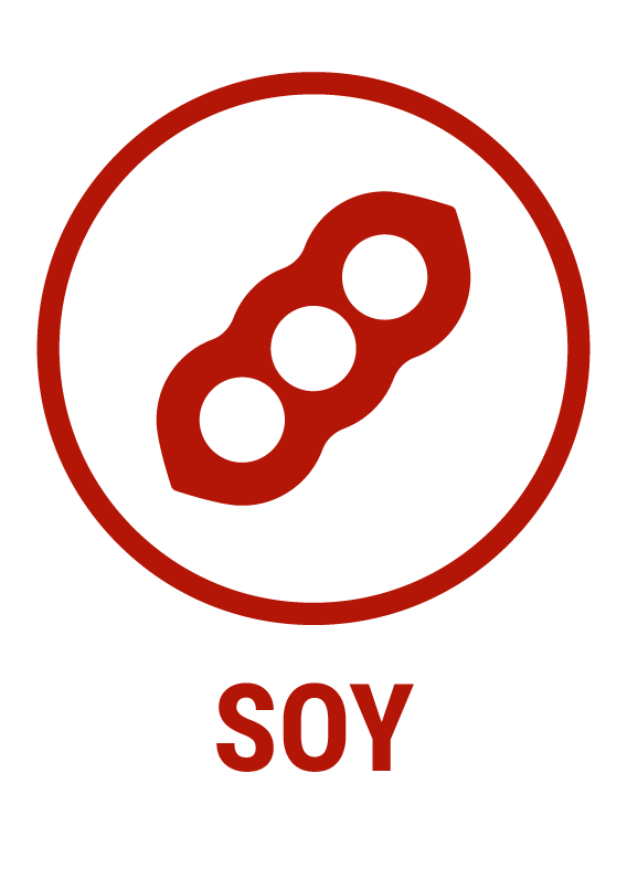 Contains soy