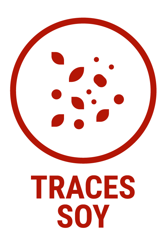 Contains trcace soy